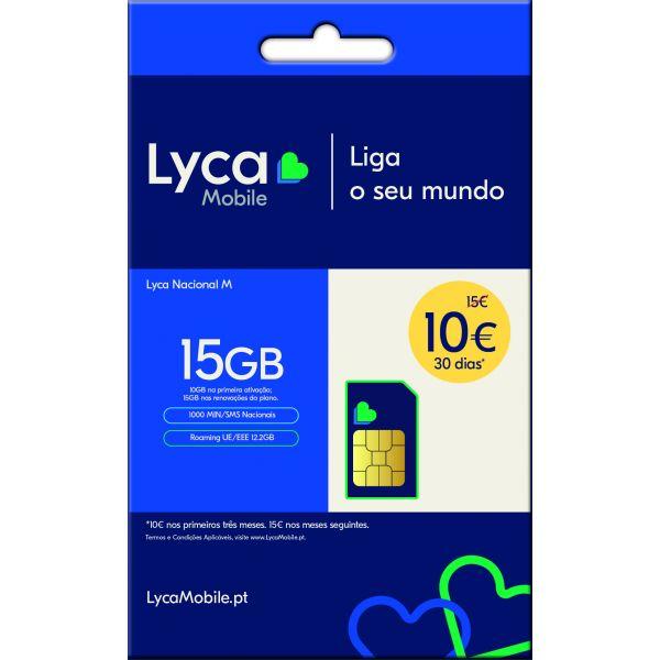 CARTAO LYCA MOBILE 15GB