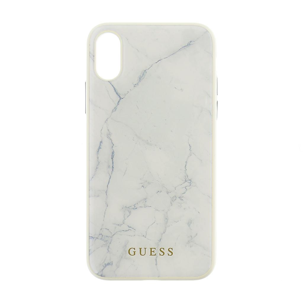 Capa Guess Iphone XS Branco Marmore