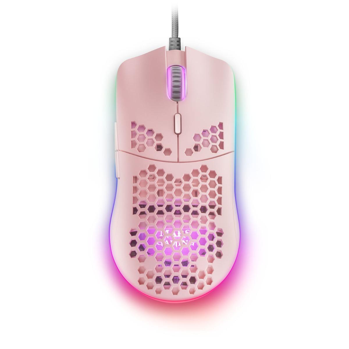 Rato Mars Gaming MMAX Ultra Leve Rosa
