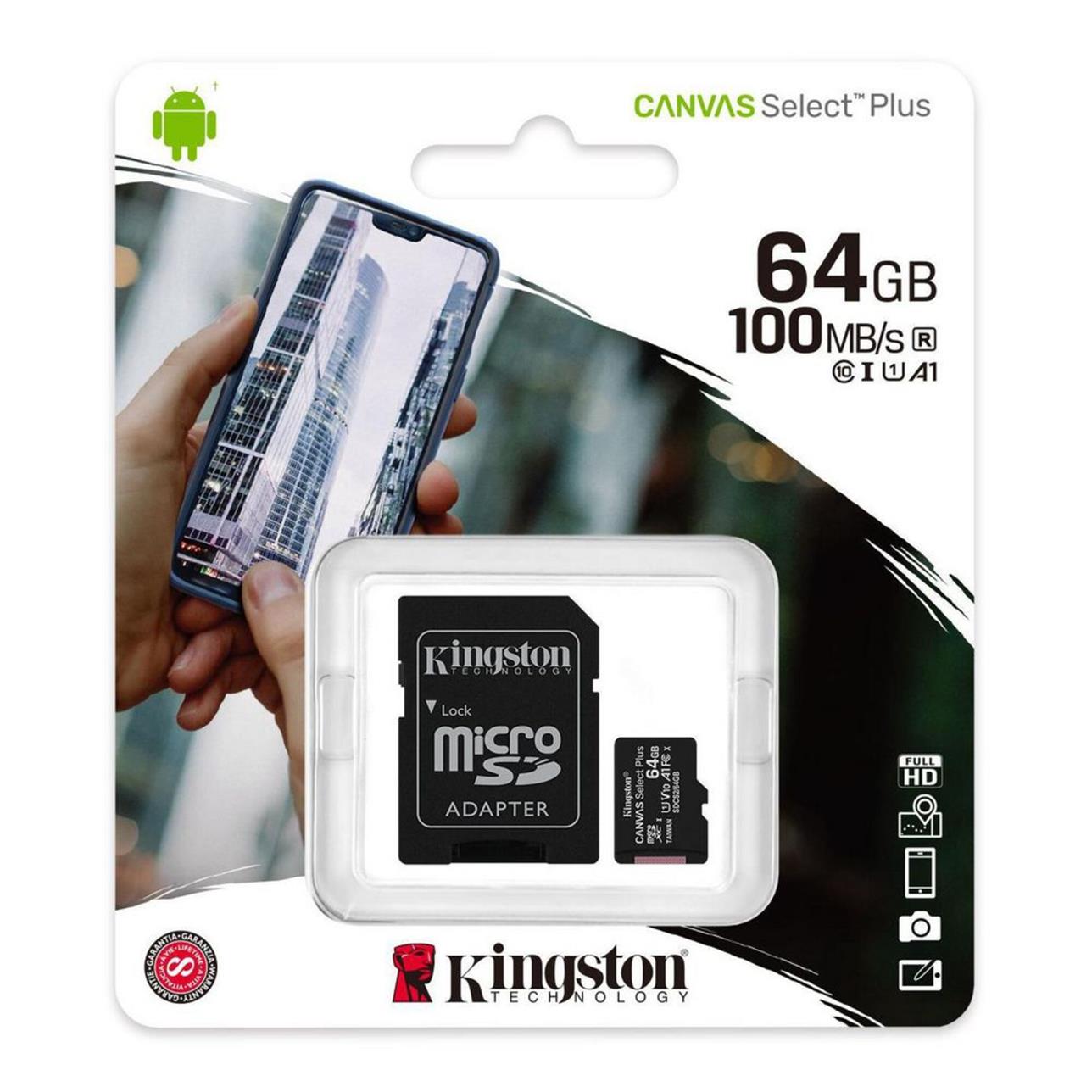 Kingston Micro SDHC Canvas Select Plus 64GB
