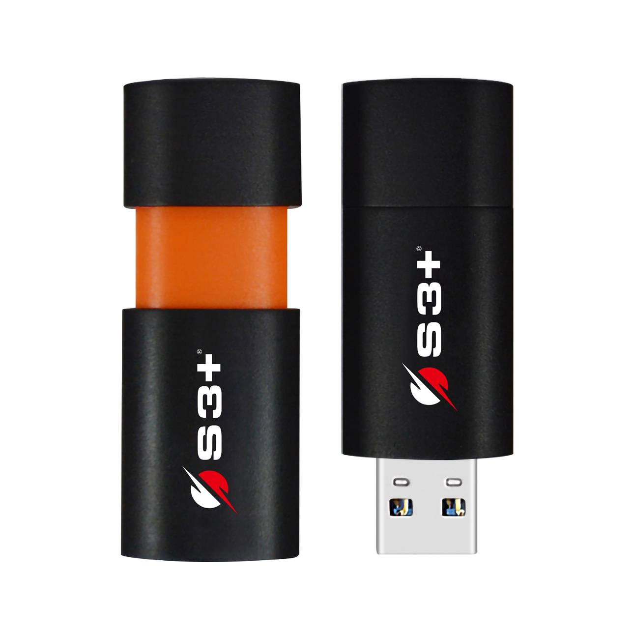 PEN USB S3+ 128GB CLICK PRETA